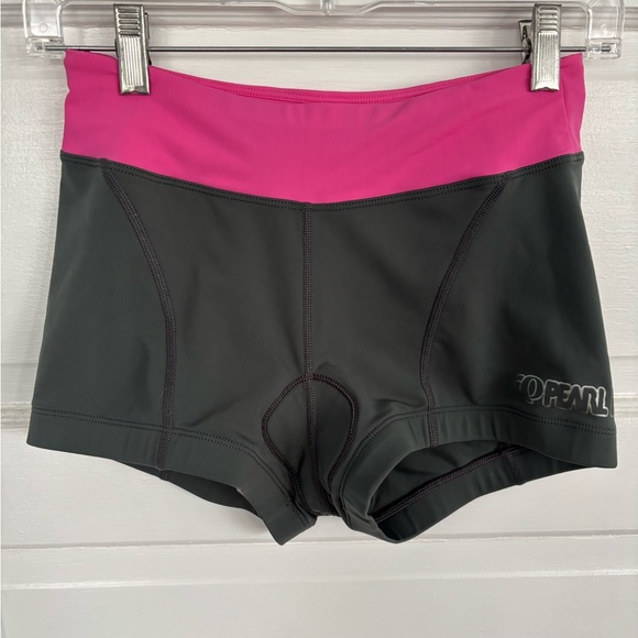Pearl Izumi Women's Athletic Tri Shorts in Black and Pink - Picture 1 of 3